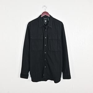 G- Star RAW XL Big Pocket over Shirt in Black Long Sleeve